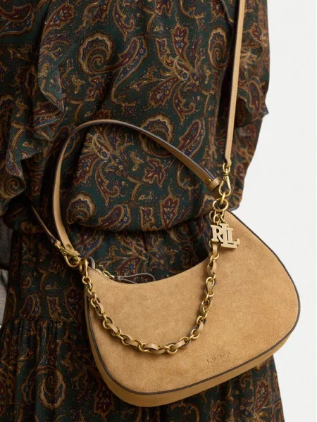 Kabelka Lauren Ralph Lauren hnědá