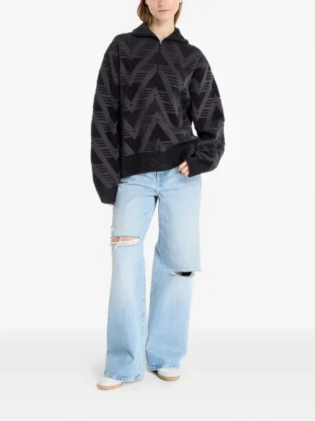 Spodnie cargo Adidas w paski klasyczne do biegania czarne