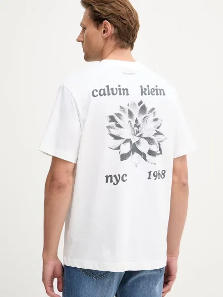 Calvin Klein Jeans T-shirt beżowa
