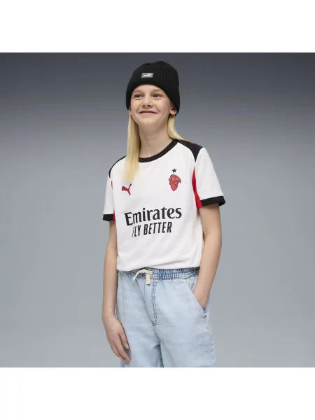 PUMA Młodzieżowa koszulka wyjazdowa AC Milan Odzież biały