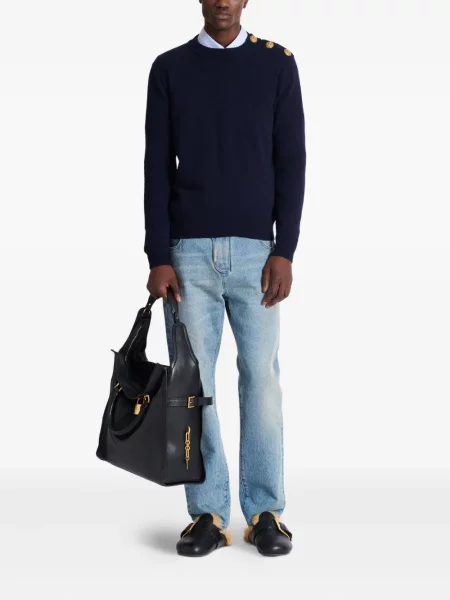 Pulover Balmain tricotate albastru