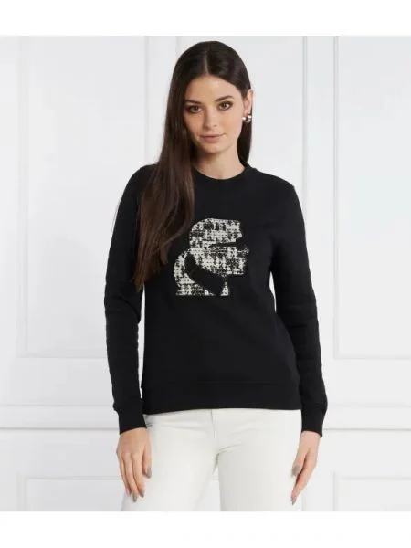 Karl Lagerfeld Hanorac boucle karl negru