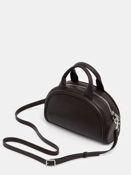 Calvin Klein Táska Bold Ck Dome Crossbody Bordó barna