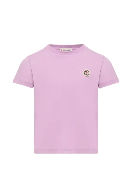 Koszulka dziecięca Moncler Enfant fioletowa