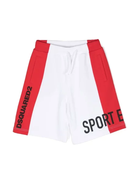 Szorty dziecięce Dsquared2 białe