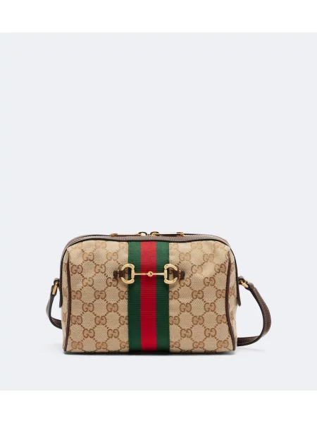 Geantă Gucci din canvas bej