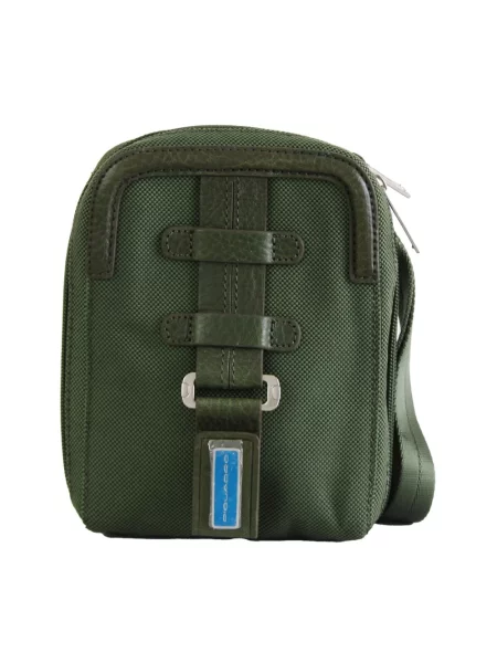 Torba crossbody Piquadro skórzana zielona