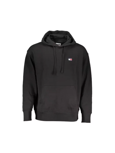 Bluza z kapturem Tommy Hilfiger z kapturem czarna
