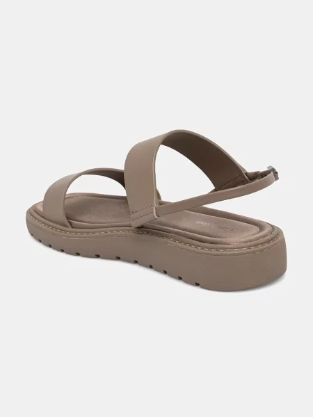 Calvin Klein szandál női SQ MOLDED SANDAL SLIN LTH barna