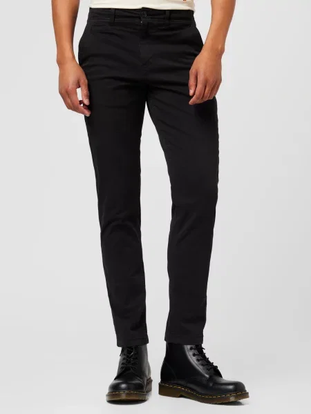 JACK & JONES Chino hlače STACE HARLOW' crna