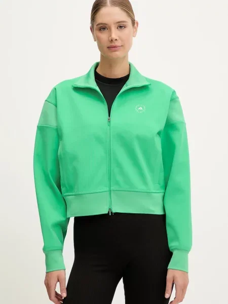 Adidas by Stella McCartney bluză uni verde