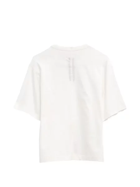 Scurt tricou Rick Owens cu decolteu rotund alb