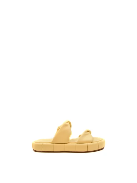 Klapki Themoirè beżowe