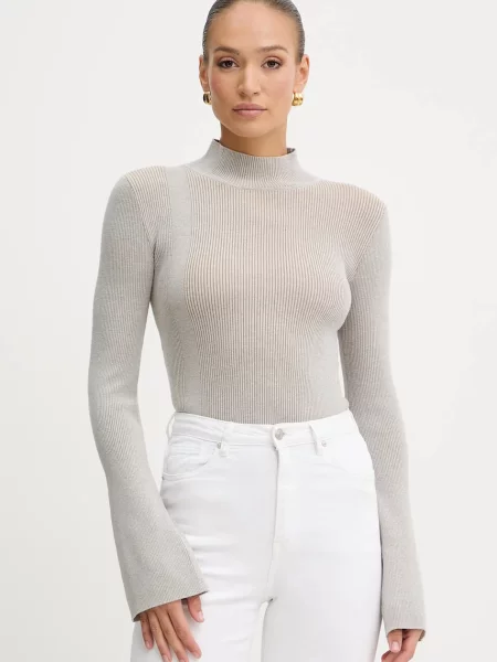 Silvian Heach pulover ANASI light cu turtleneck gri