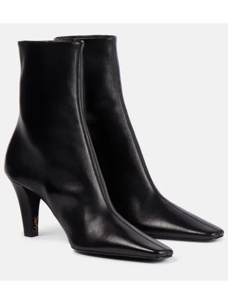 Cizme scurte Saint Laurent din piele negru