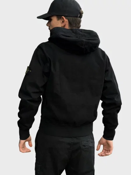 Куртка Stone Island с камнями черная