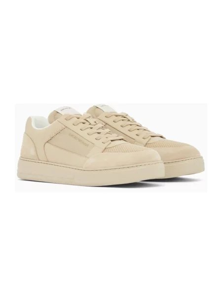 Sneakersy Emporio Armani beżowe