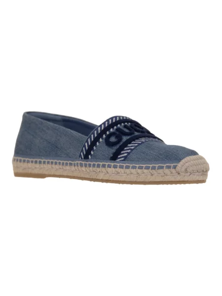 Espadryle Gucci skórzane niebieskie