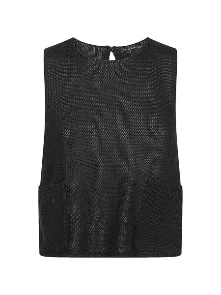 Top Mizuiro Ind tricotate negru