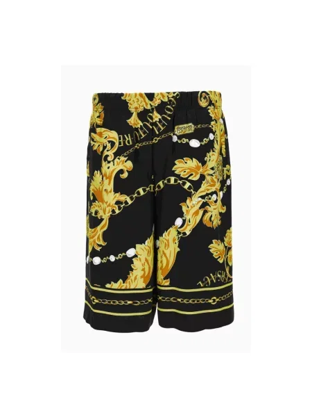 Szorty jeansowe Versace Jeans Couture czarne