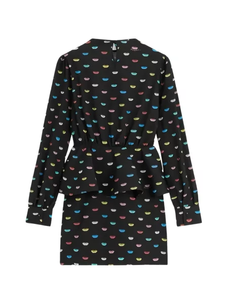 Rochie mini Fiorucci cu imagine negru