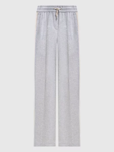 Меланжеві спортивні штани Peserico сірі