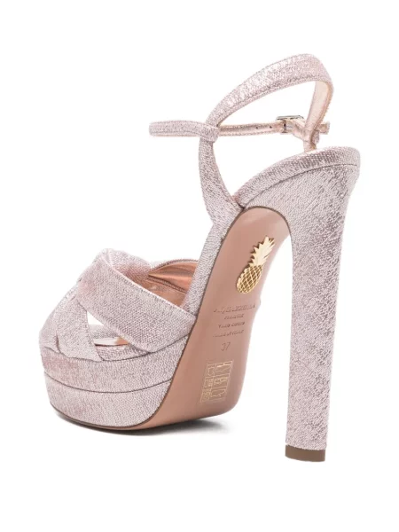 Sandale Aquazzura cu platformă roz