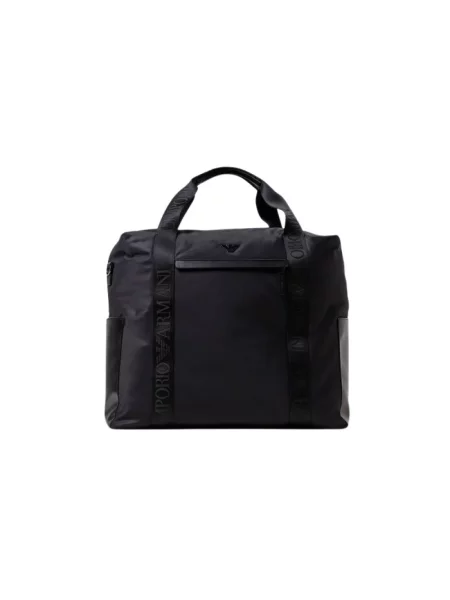 Torba Emporio Armani z logo czarna
