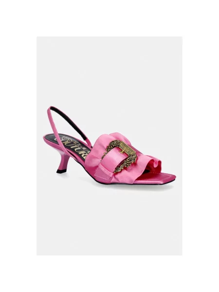 Versace Jeans Couture sandały na szpilce różowe