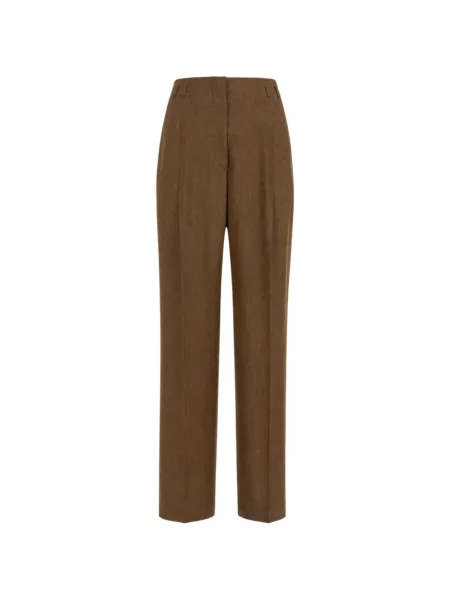 Cu centură pantaloni Alberta Ferretti maro