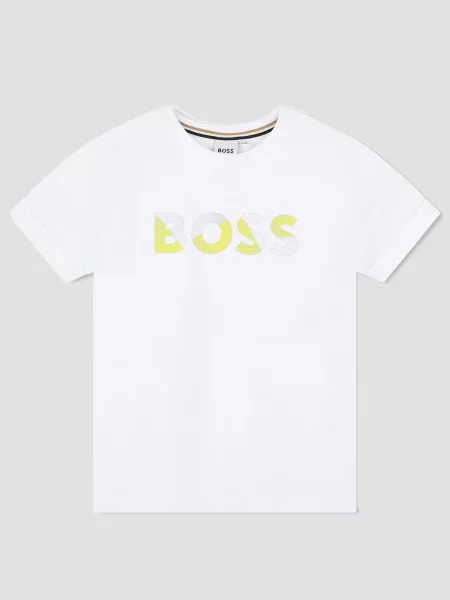 Дитяча Футболка BOSS Kids білий