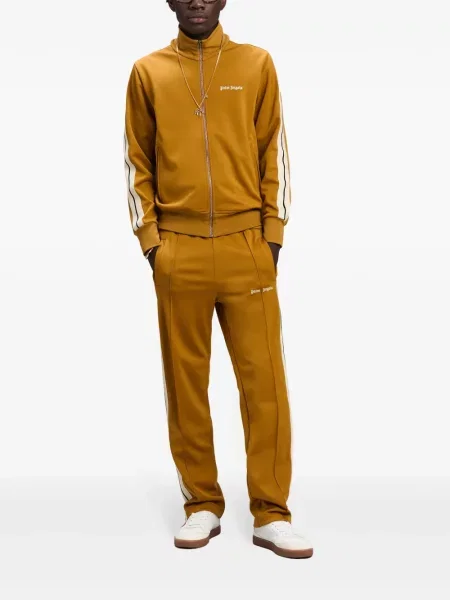 Siuvinėtos kelnės Palm Angels geltona