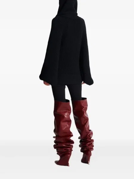 Hanorac cu glugă Balmain tricotate negru