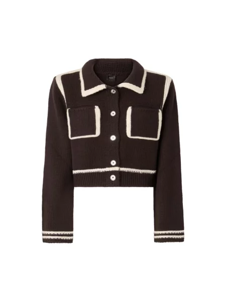Sweter Pinko brązowy