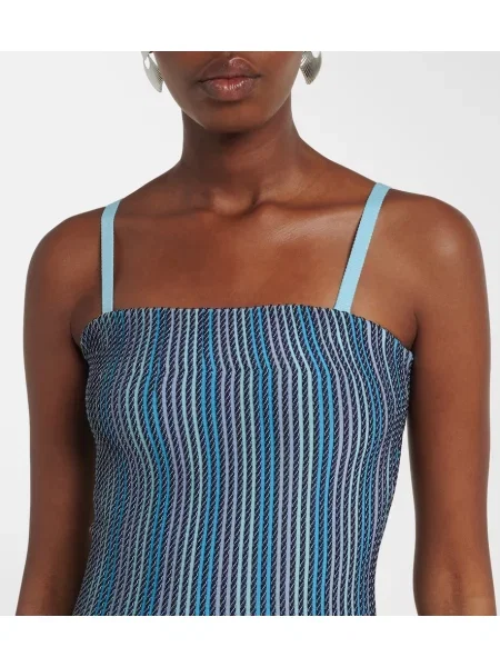 Rochie midi Simkhai cu dungi albastru