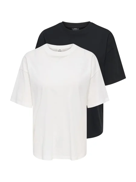 JDY Tricou JDYREX negru alb