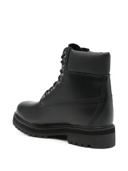 Кожени боти до глезена Timberland с връзки черно