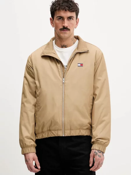Tommy Jeans kurtka brązowy przejściowa beżowa