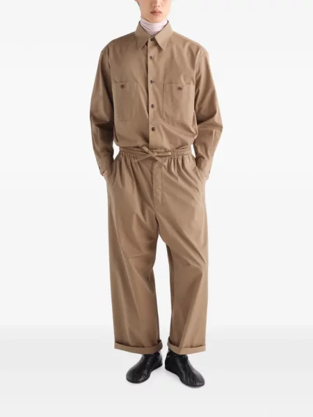 Pantaloni Lemaire din țesătură twill