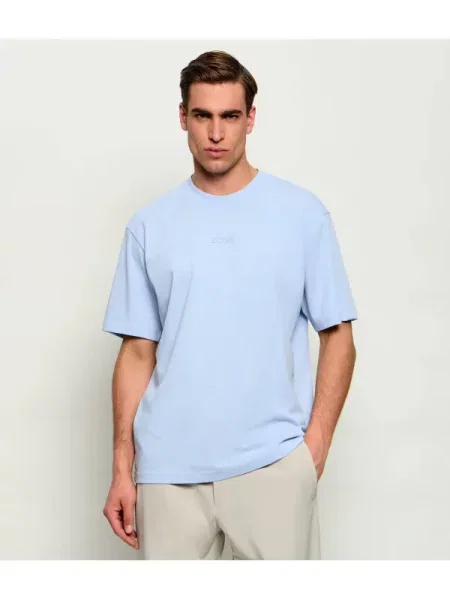BOSS GREEN Tricou Tee 10 | Oversize fit albastru