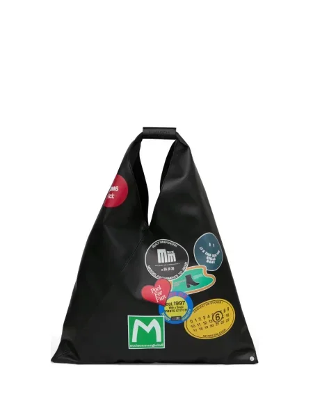 Geantă shopper Mm6 Maison Margiela cu imagine negru