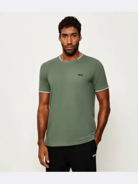 BOSS GREEN Tricou Taul | stretch verde
