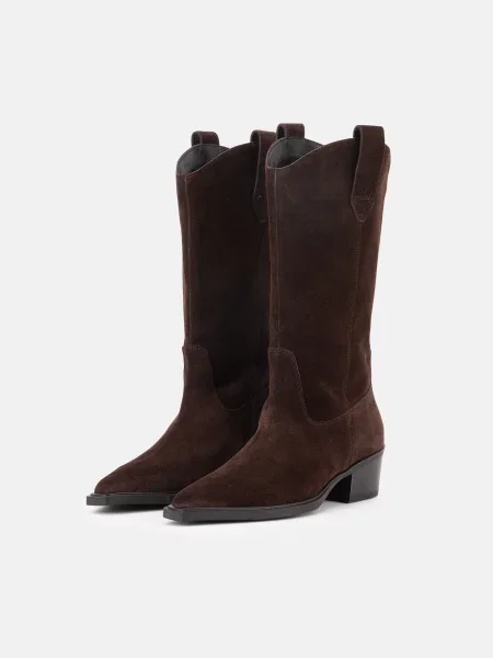 VAGABOND SHOEMAKERS Kovbojské čižmy KELSEY tmavohnedá hnedá