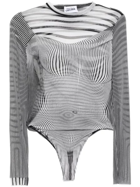 Боди Jean Paul Gaultier с драперии черно