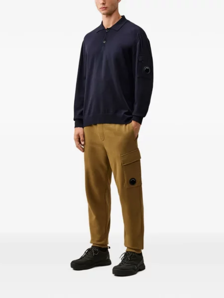 Μάλλινο polo C.p. Company μπλε