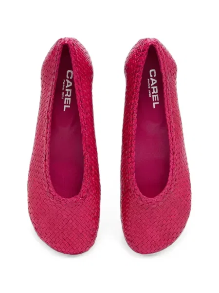 Balerini Carel Paris din piele roz