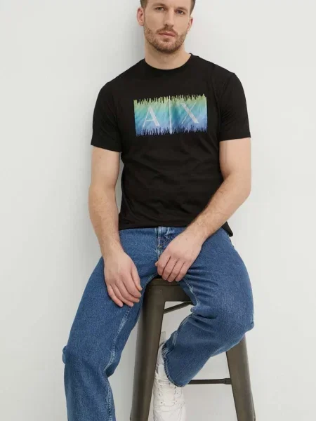 Armani Exchange Tricou alb