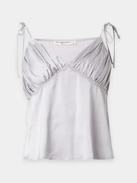 Abercrombie & Fitch Bluză de noapte fumuriu albastru