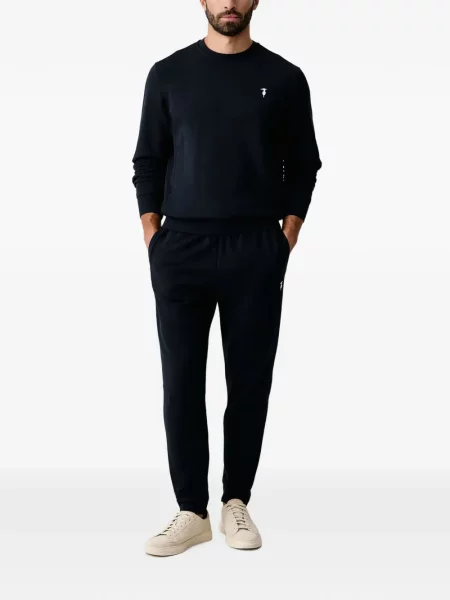 Pantaloni Trussardi alergare cu cordon negru