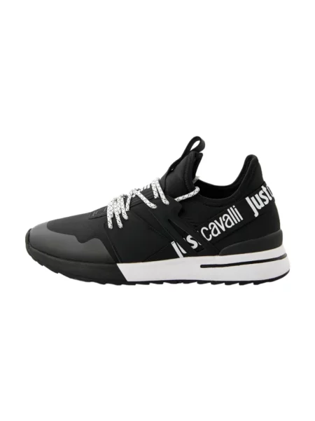 Sneakersy Just Cavalli skórzane czarne
